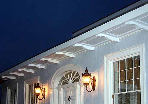 Coffered Soffits with Lamb's Tongue Brackets